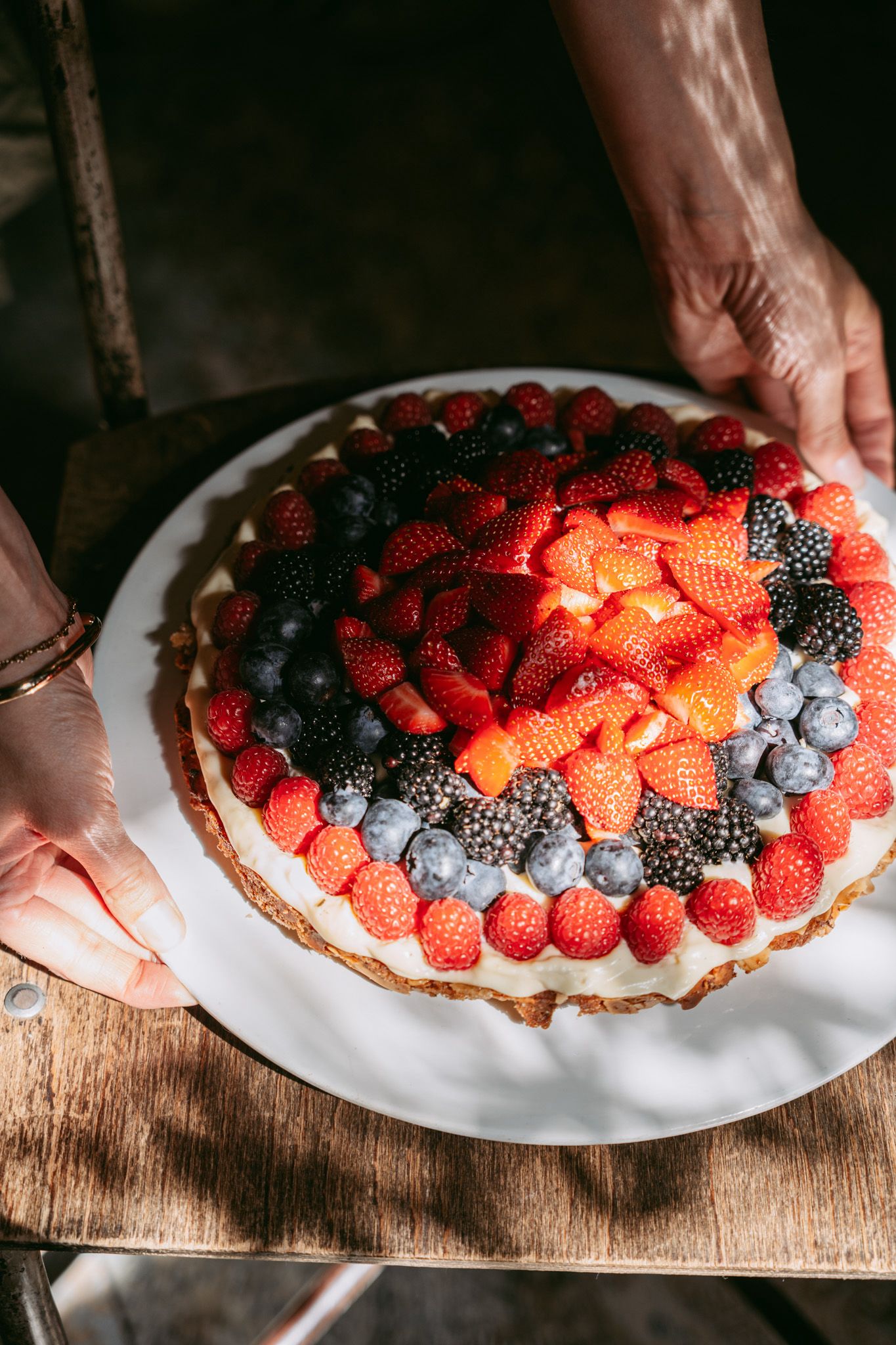 Beerentarte mit Vanille Mascarpone Creme